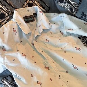 Men's White Flamingo Shirt